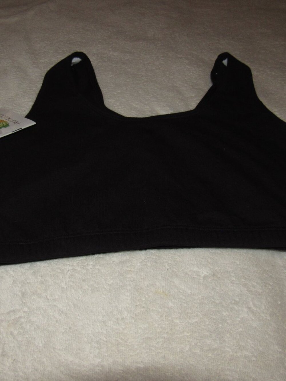 Fruit of the Loom Black Bralette Size 38 NWT